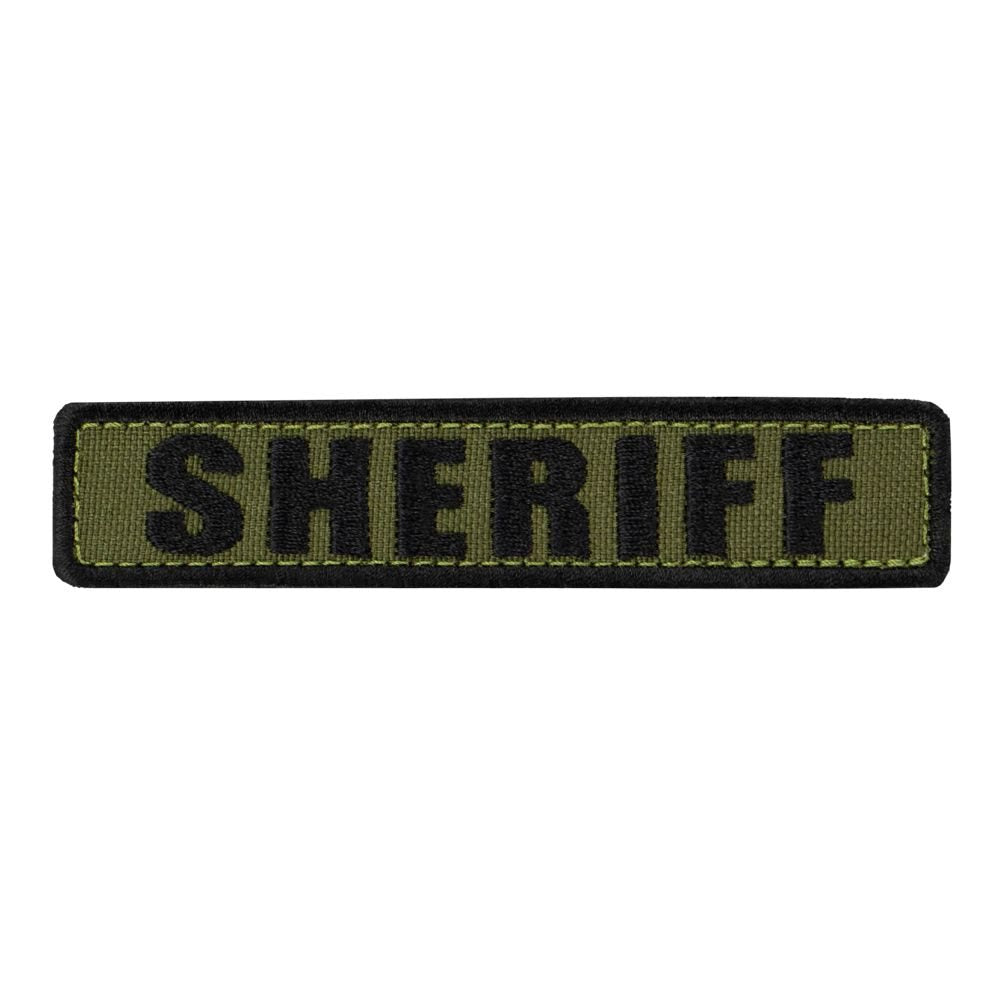 Parche SHERIFF negro 12,7 x 2,5 cm