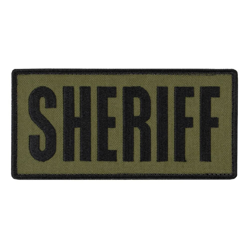 Parche SHERIFF negro 15,2 x 7,6 cm