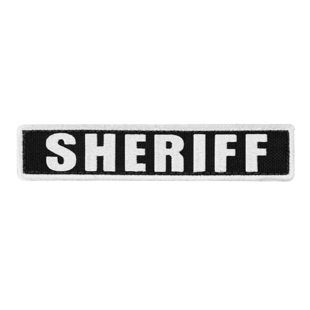 Parche SHERIFF negro 12,7 x 2,5 cm