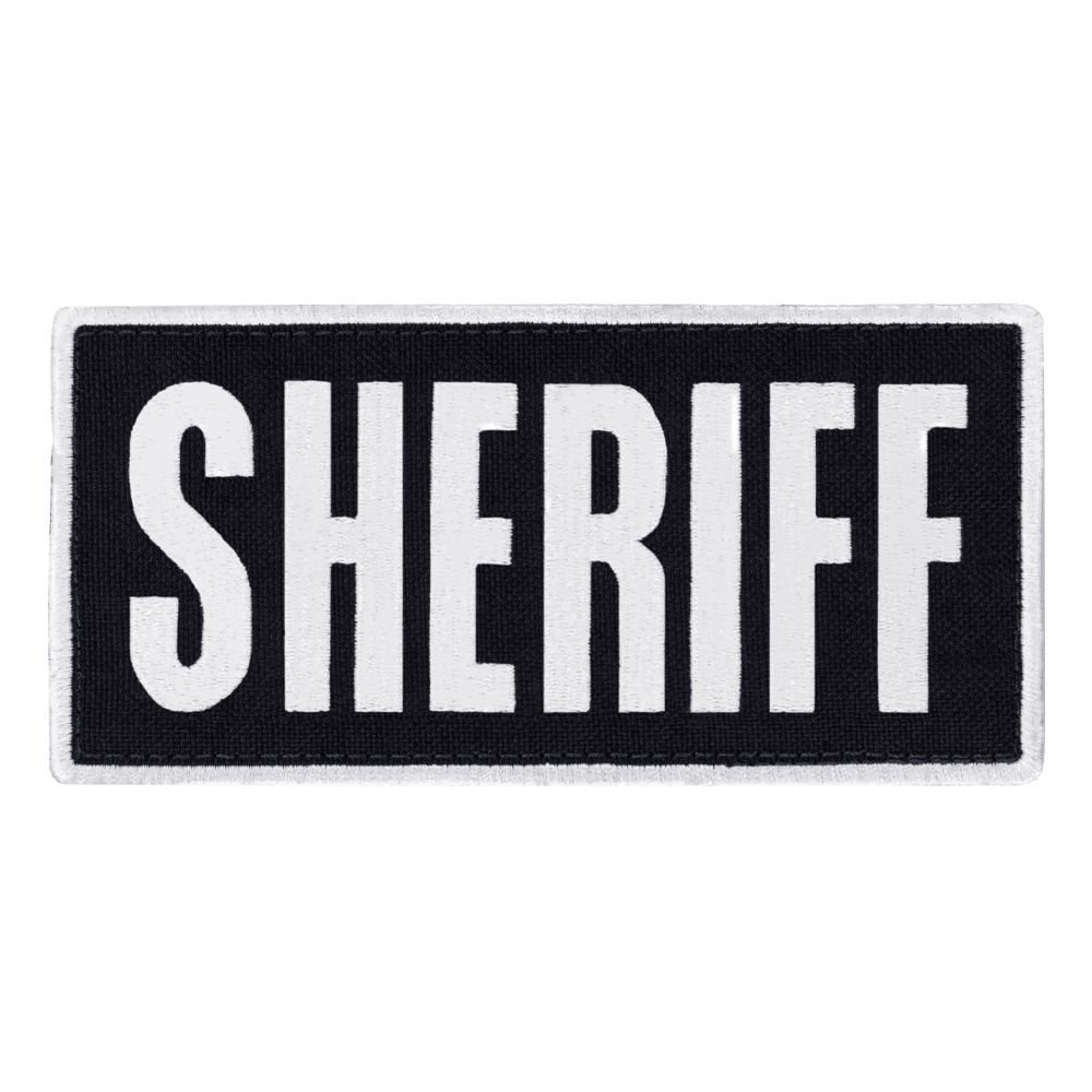 Parche SHERIFF negro 15,2 x 7,6 cm