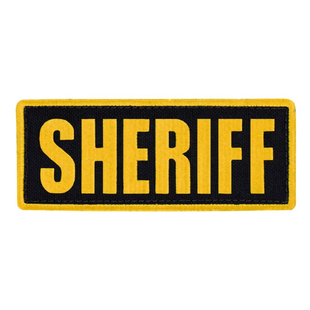 Parche SHERIFF 12,7 x 5 cm negro
