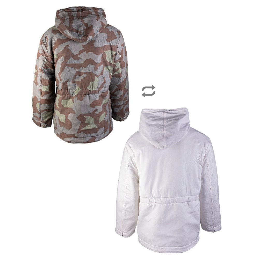 Chaqueta reversible réplica Wehrmacht SPLINTERTARN con capucha, ajuste y bolsillos con solapa