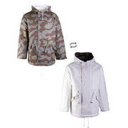 Chaqueta reversible réplica Wehrmacht SPLINTERTARN con capucha, ajuste y bolsillos con solapa