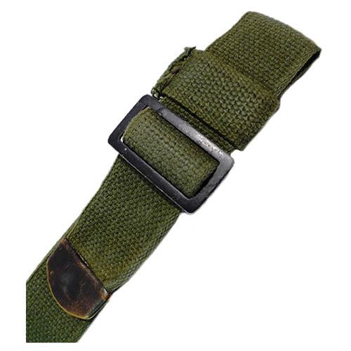 Correa portadora US GP verde usada original, ajustable, ancho 4 cm