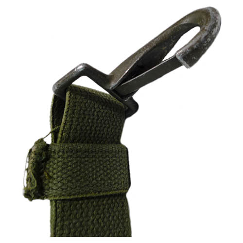 Correa portadora US GP verde usada original, ajustable, ancho 4 cm