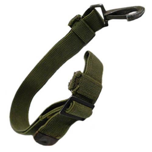 Correa portadora US GP verde usada original, ajustable, ancho 4 cm