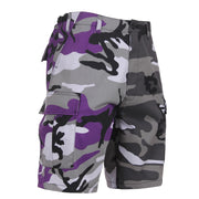 Pantalones cortos BDU bicolor VIOLET/CITY CAMO con bolsillos laterales y traseros