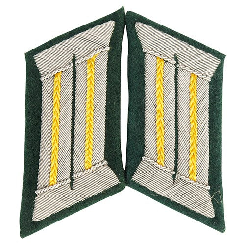 Réplica distintivos de cuello de oficiales Wehrmacht en amarillo (par)