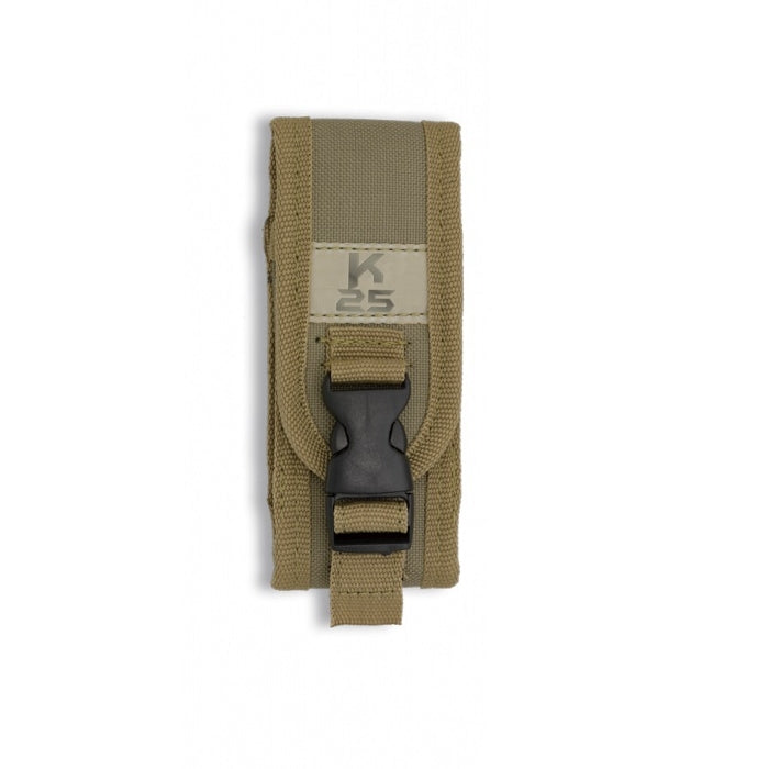 Cuchillo plegable DESERT 18318 con filo liso, hoja 8,7 cm, linerlock, corta correas y rompecristales