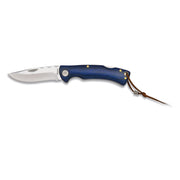 Navaja plegable STAMINA 7.9 azul, hoja lisa 8 cm, mango Micarta