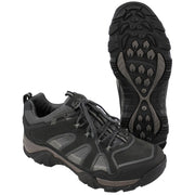 MOUNTAIN LOW: zapatos trekking bajos grises, transpirables y ligeros, interior acolchado, suela de goma