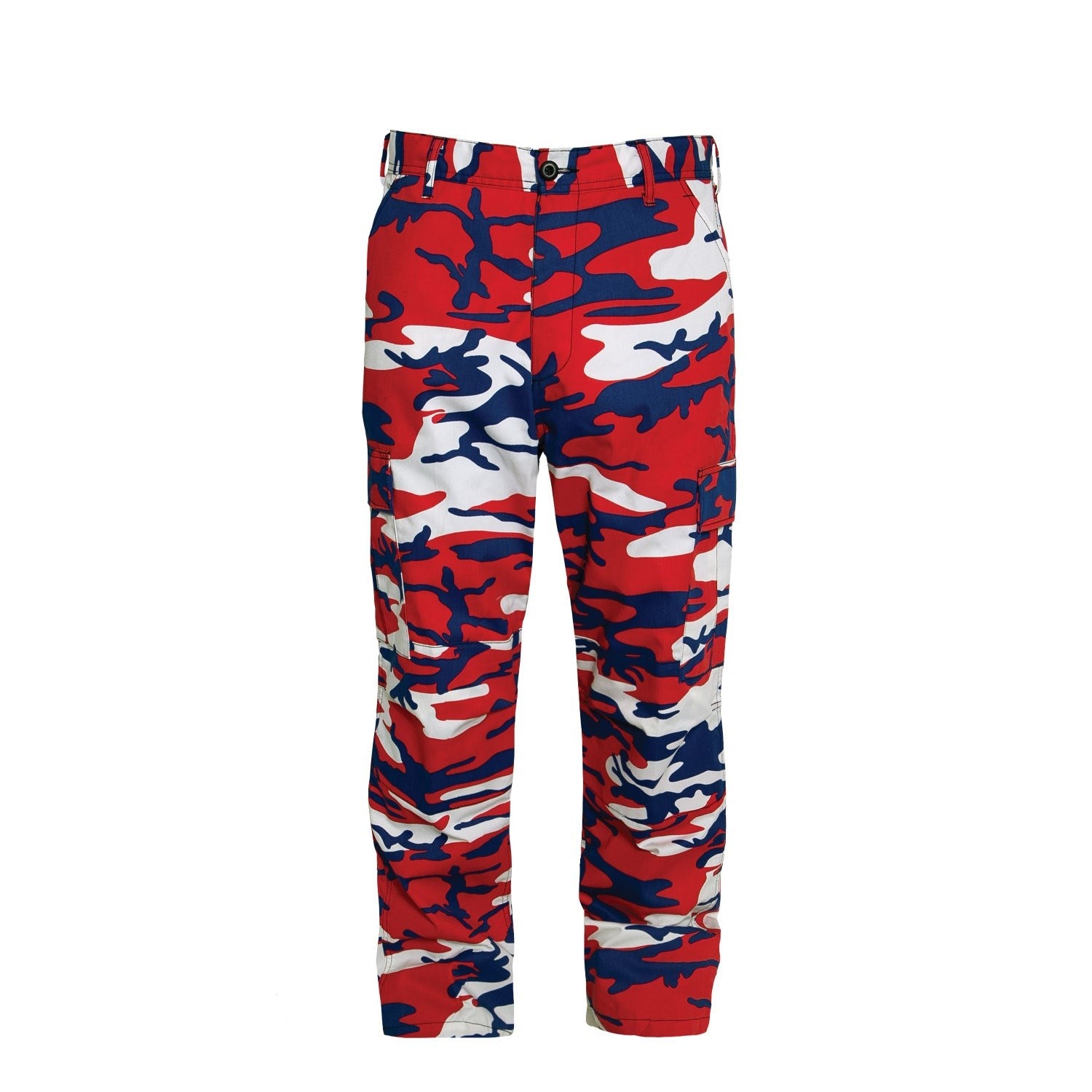 Pantalones BDU Rothco camuflaje rojo blanco y azul