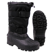 Botas FOX 40C negras para nieve con suela de goma antideslizante y forro de fieltro