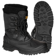 Botas de invierno negras resistentes al frío con cordones (šněhule)
