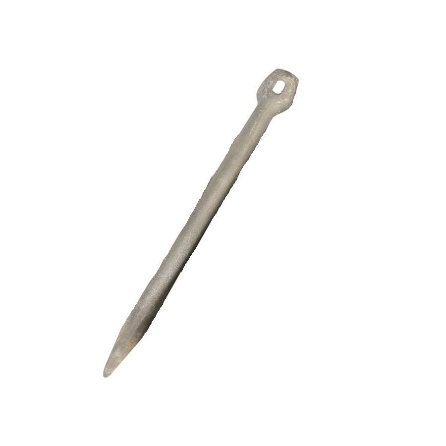 Clavija metálica gris para tiendas y celtas NVA, 25,5 cm