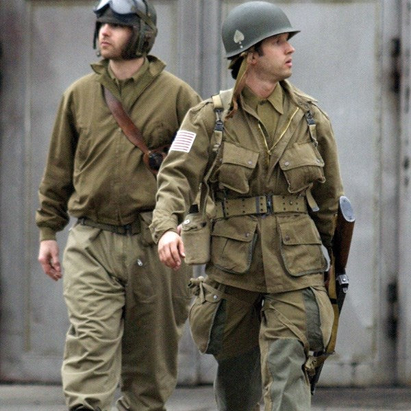 Chaqueta réplica US M42 paracaidista con codos reforzados y 4 bolsillos