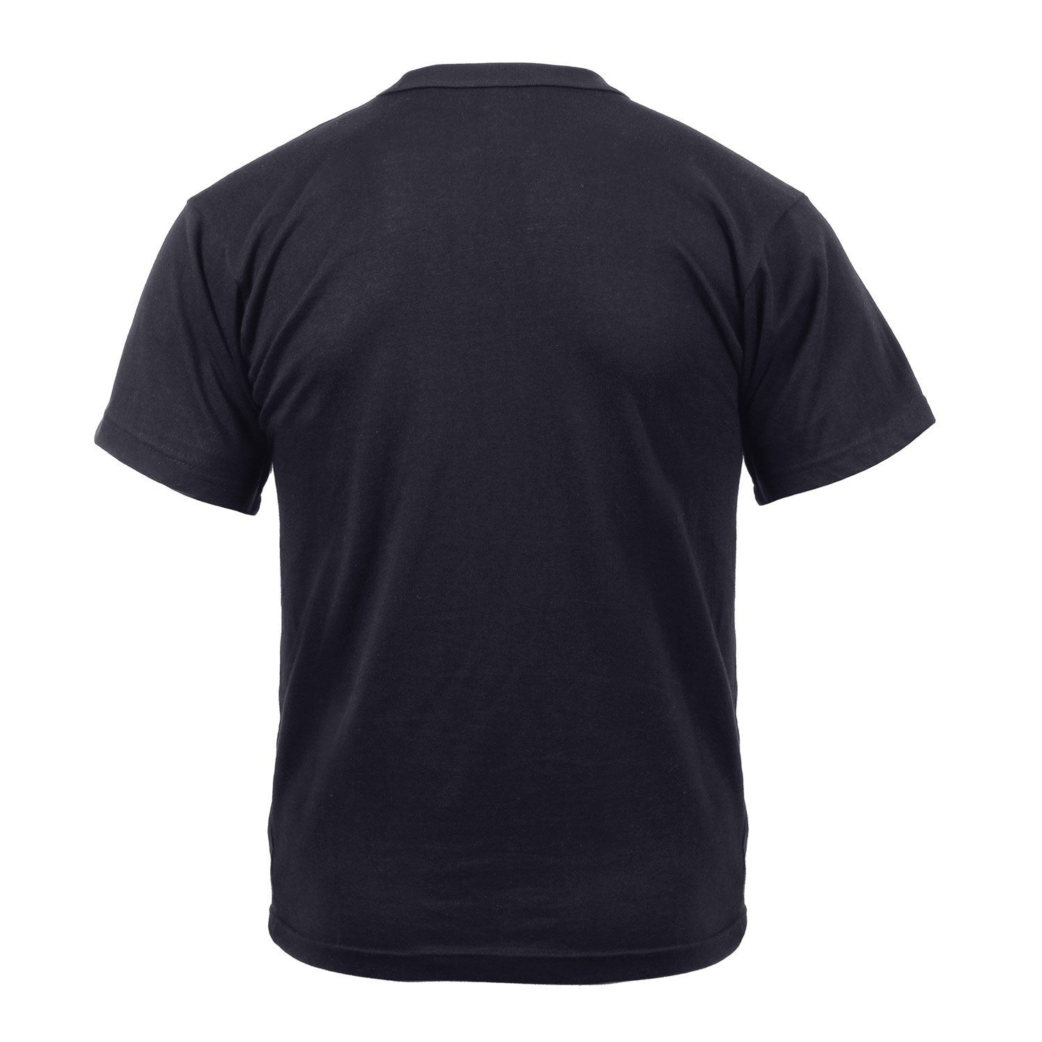 Camiseta negra THIN BLUE LINE con mapa de EE. UU. y franja azul