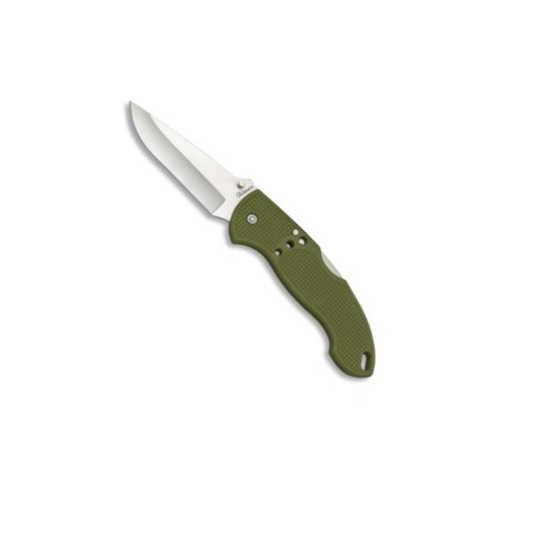 Cuchillo plegable 18512 negro, filo liso, hoja 8 cm