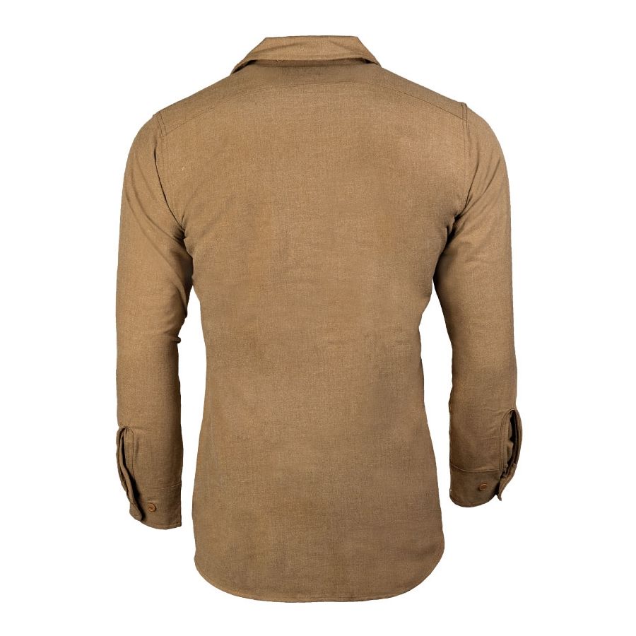 Camisa US M37 WWII de lana khaki (solo camisa, sin corbata)