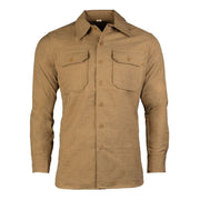 Camisa US M37 WWII de lana khaki (solo camisa, sin corbata)