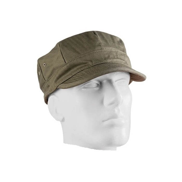 Gorra réplica US HBT nº7 vista frontal, diseño histórico de uniforme