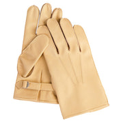 Guantes réplica US PARA cuero amarillo, 100% piel suave, reproducción paracaidista WWII