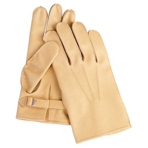 Guantes réplica US PARA cuero amarillo, 100% piel suave, reproducción paracaidista WWII