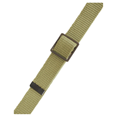 Cinturón US M1942 khaki reproducción 125 cm, algodón y hebilla metálica