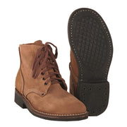Botas M43 réplica US Army en ante marrón, 7 ojales, modelo bajo