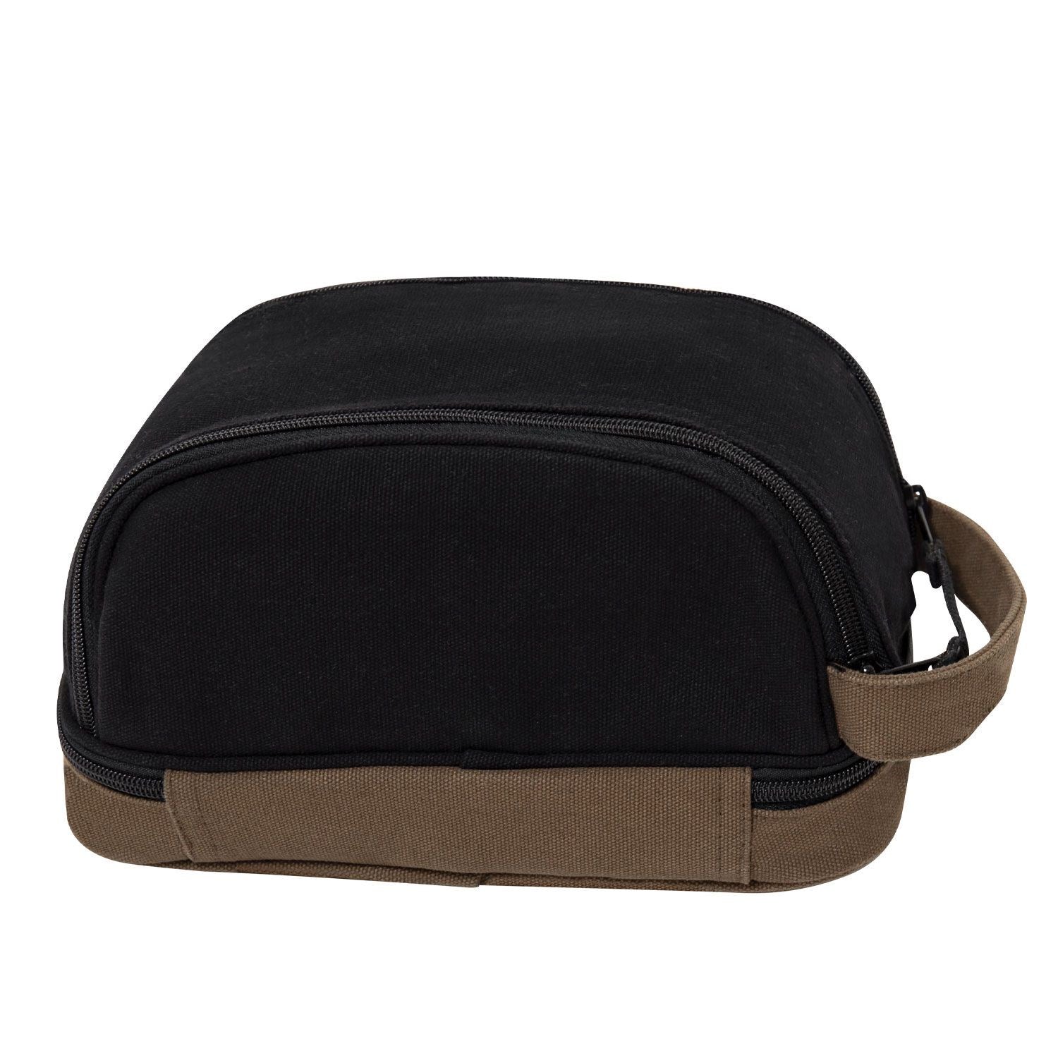 Bolsa Deluxe Travel Kit negra para artículos de aseo ROTHCO