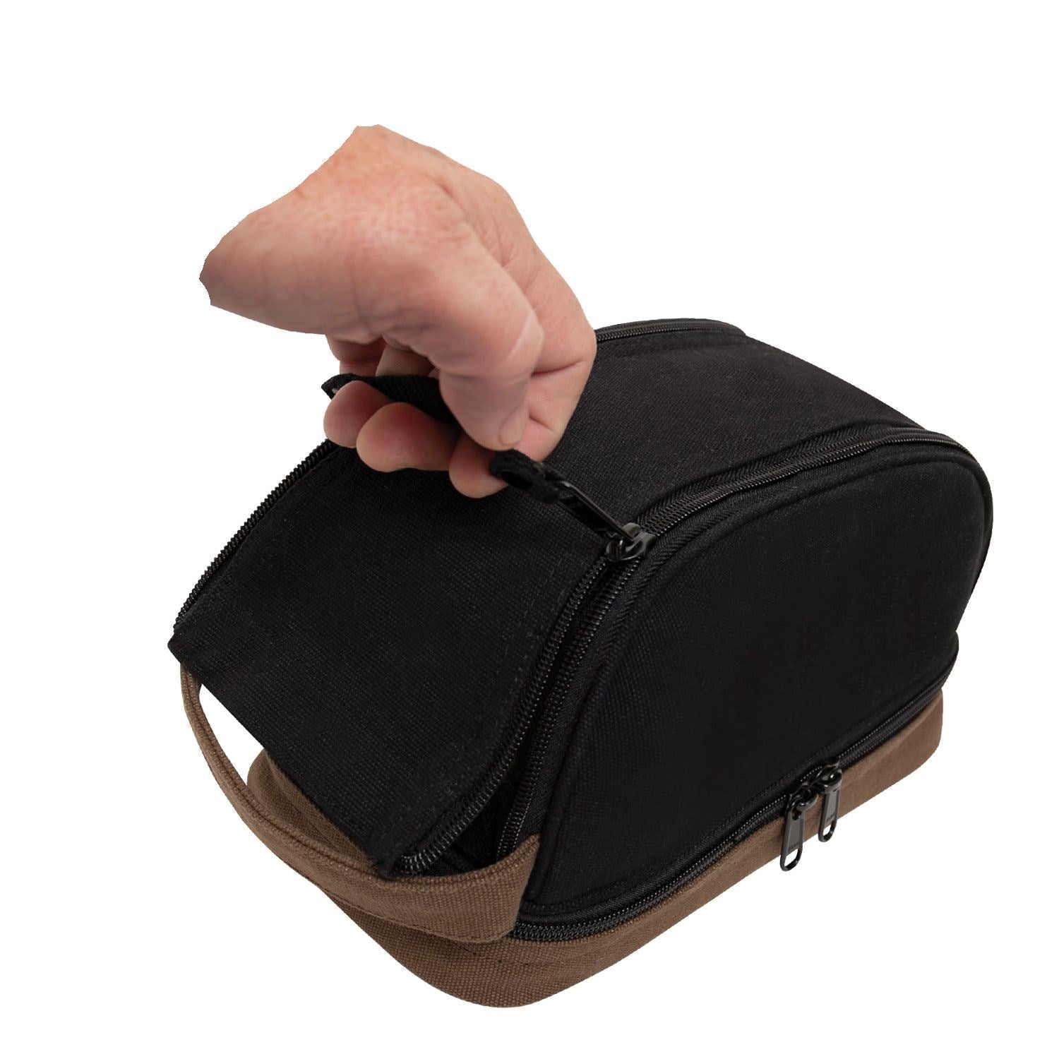 Bolsa Deluxe Travel Kit negra para artículos de aseo ROTHCO