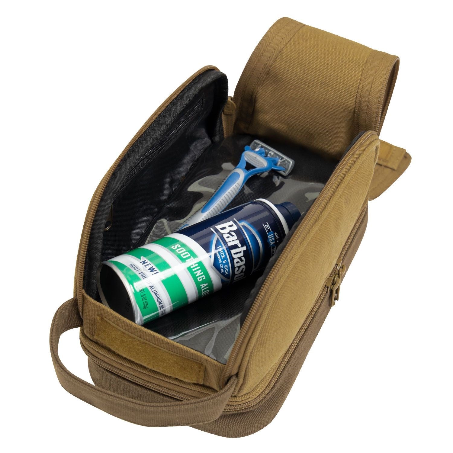 Bolsa Deluxe Travel Kit negra para artículos de aseo ROTHCO