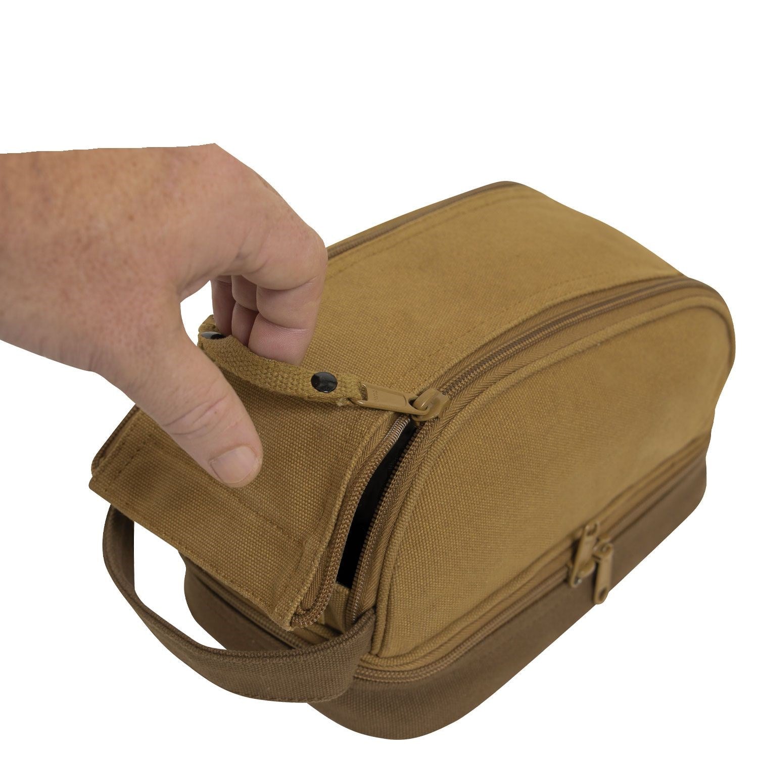 Bolsa Deluxe Travel Kit negra para artículos de aseo ROTHCO