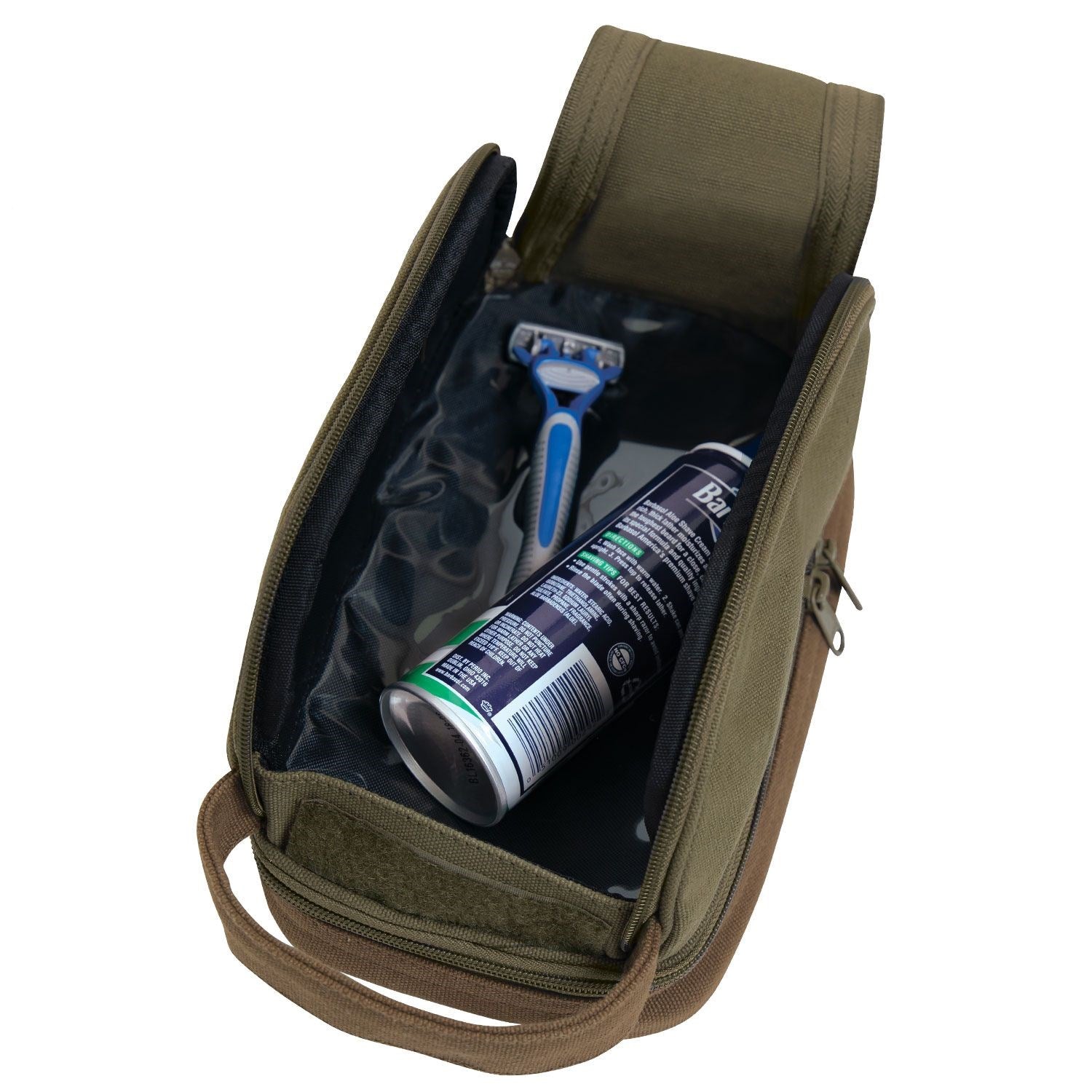 Bolsa Deluxe Travel Kit negra para artículos de aseo ROTHCO