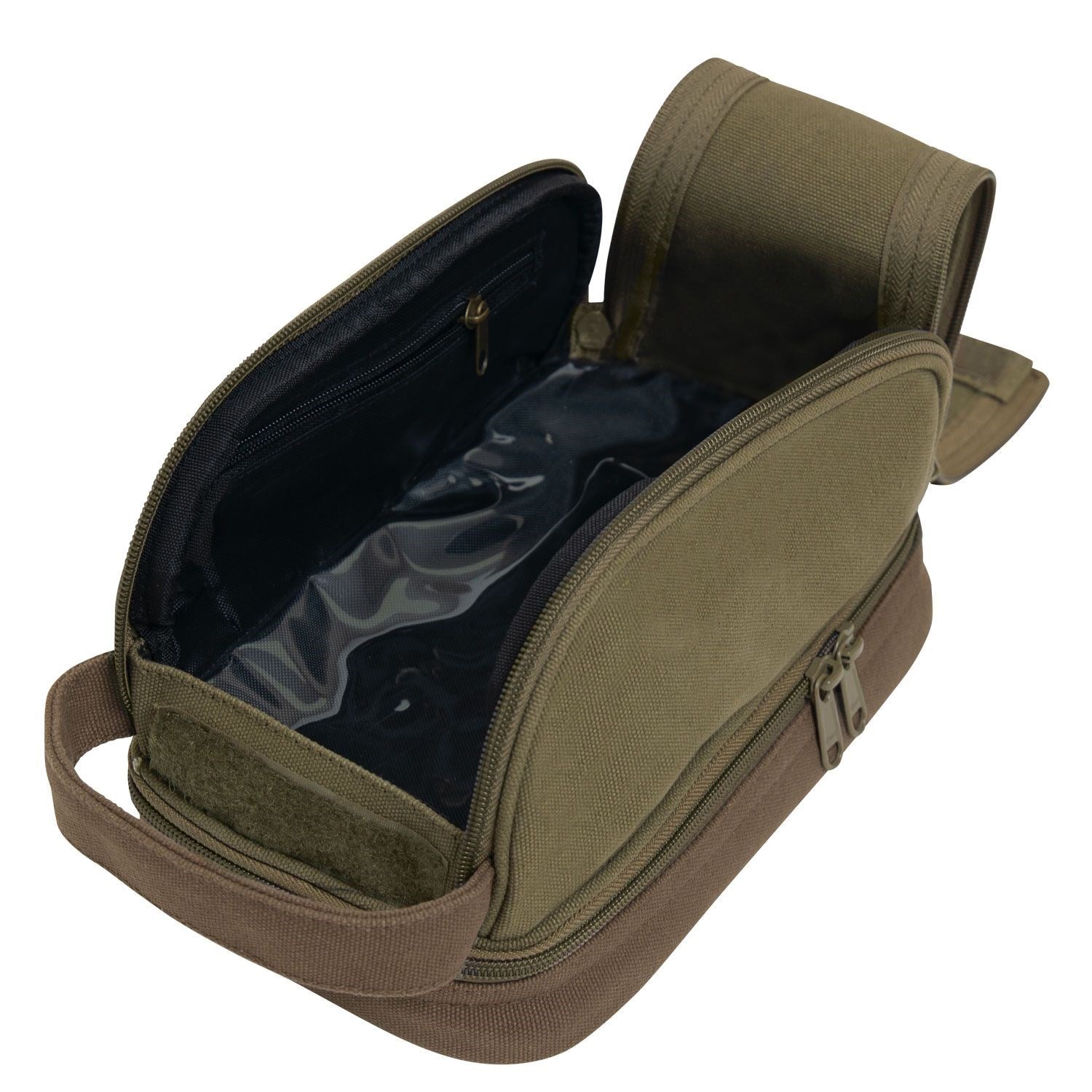 Bolsa Deluxe Travel Kit negra para artículos de aseo ROTHCO