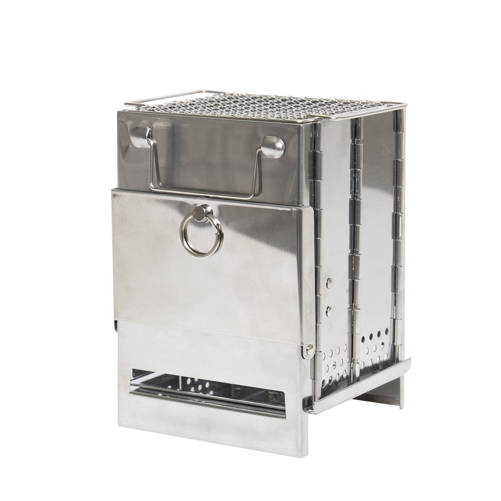Parrilla de viaje ROTHCO COMPACT plegable de acero inoxidable
