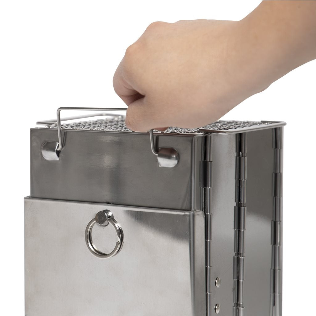Parrilla de viaje ROTHCO COMPACT plegable de acero inoxidable