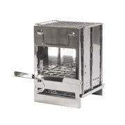 Parrilla de viaje ROTHCO COMPACT plegable de acero inoxidable