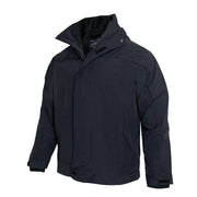 Chaqueta A WEATHER 3 en 1 MIDNIGHT, impermeable, con forro extraíble y capucha oculta en el cuello