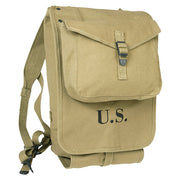 Mochila US Haversack M1928 khaki, reproducción en 100% algodon, estilo US Army