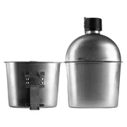 Cantimplora US M1910 réplica en acero inoxidable con pitorro