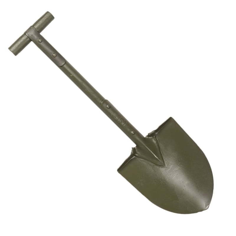Reproducción pala US Para WWII modelo M10 con mango en T, madera y chapa metálica