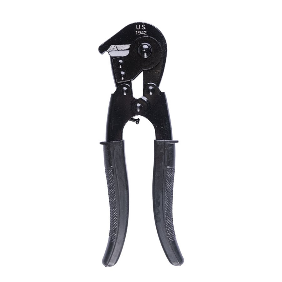 Alicates de corte US 1938 repro negros, mango acero carbono con PVC, cabeza cromo-vanadio 56–59 HRC