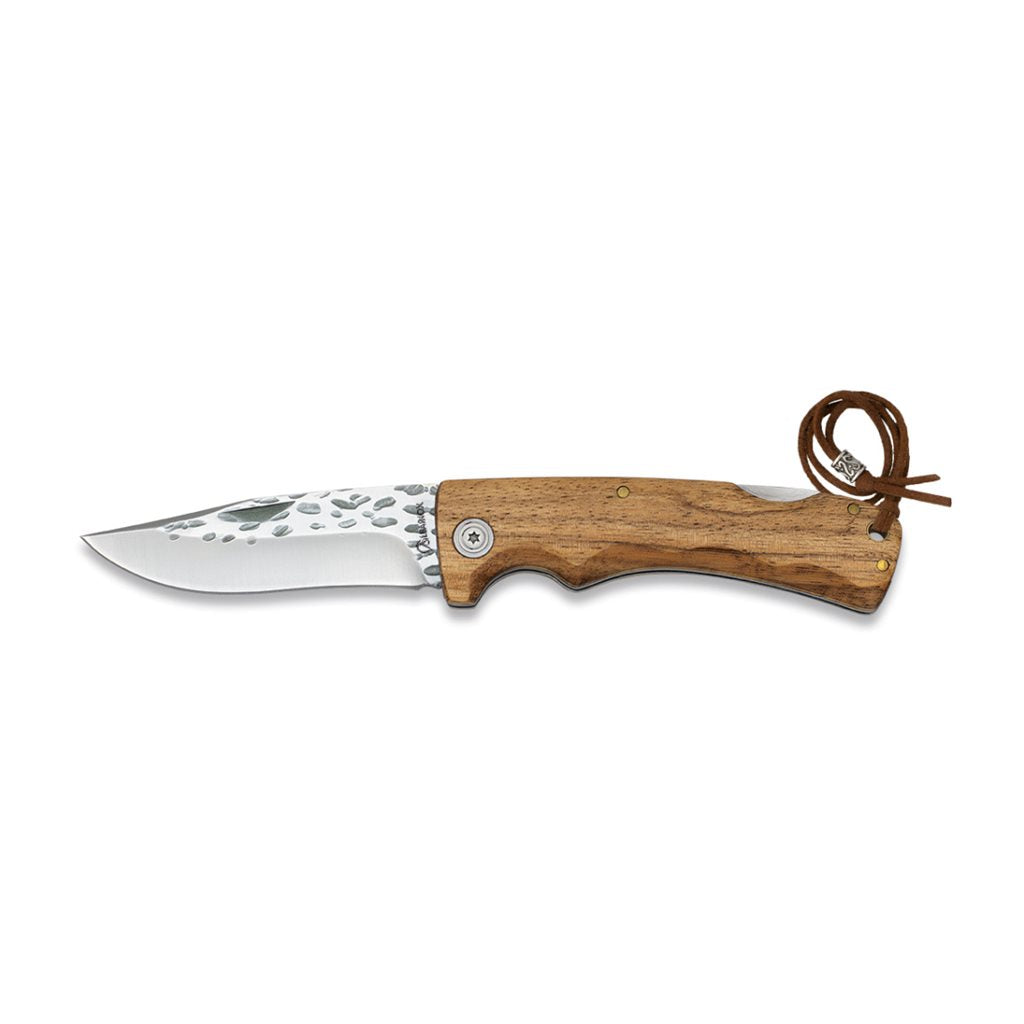 Navaja plegable ZEBRA con hoja de acero inoxidable y mango de madera