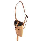 Funda pistola US M3 axilar marrón, reproducción en piel clara
