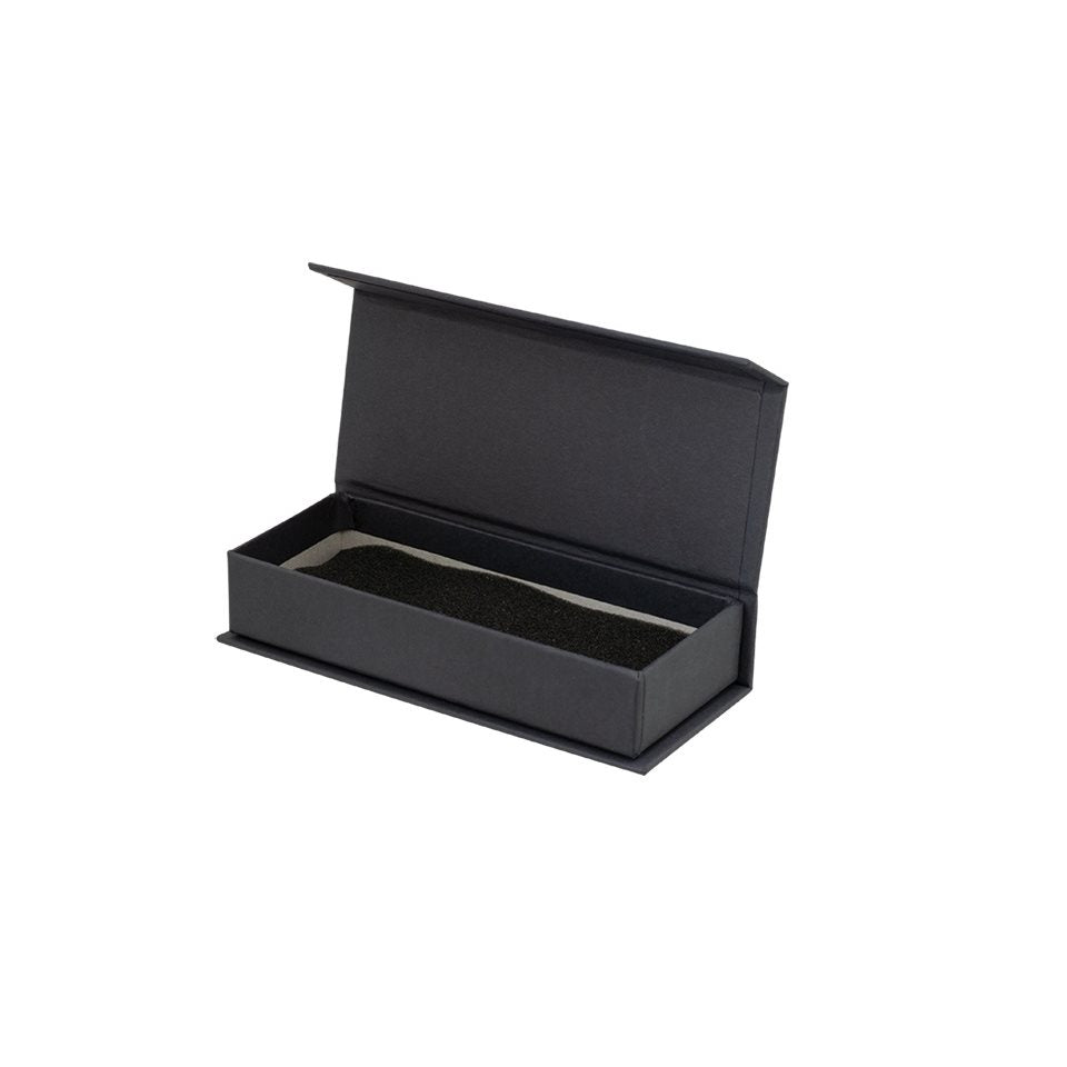 Navaja plegable Damasco 312 capas, mango de cuerno, hoja 8 cm, longitud total 18,1 cm, caja regalo