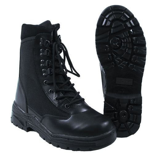 Botas FOX-ADVENTURE nylon-cuero negras, suela de goma y forro interior Cambrella