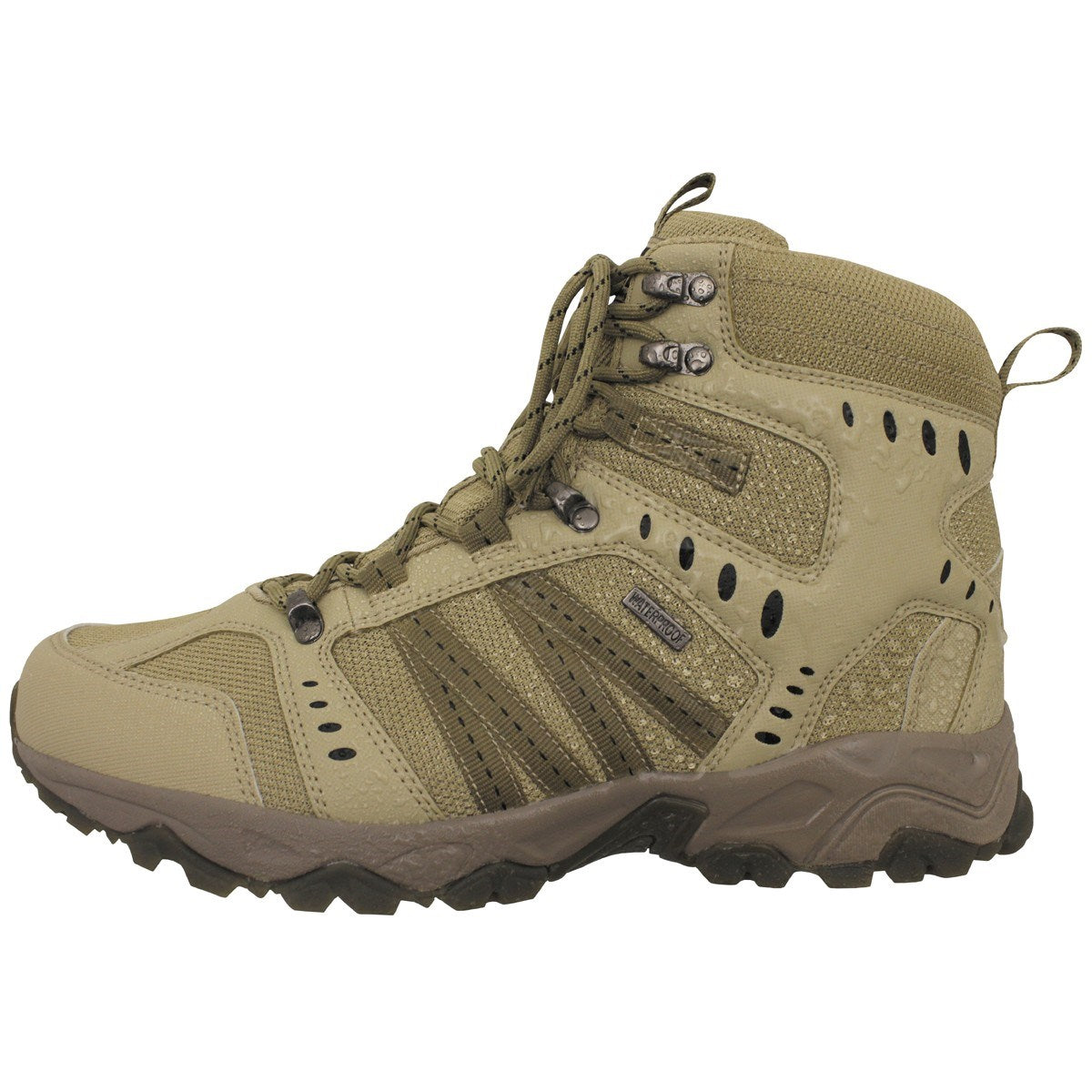 Botas tácticas COMBAT COYOTE TAN con membrana HBR y suela antideslizante