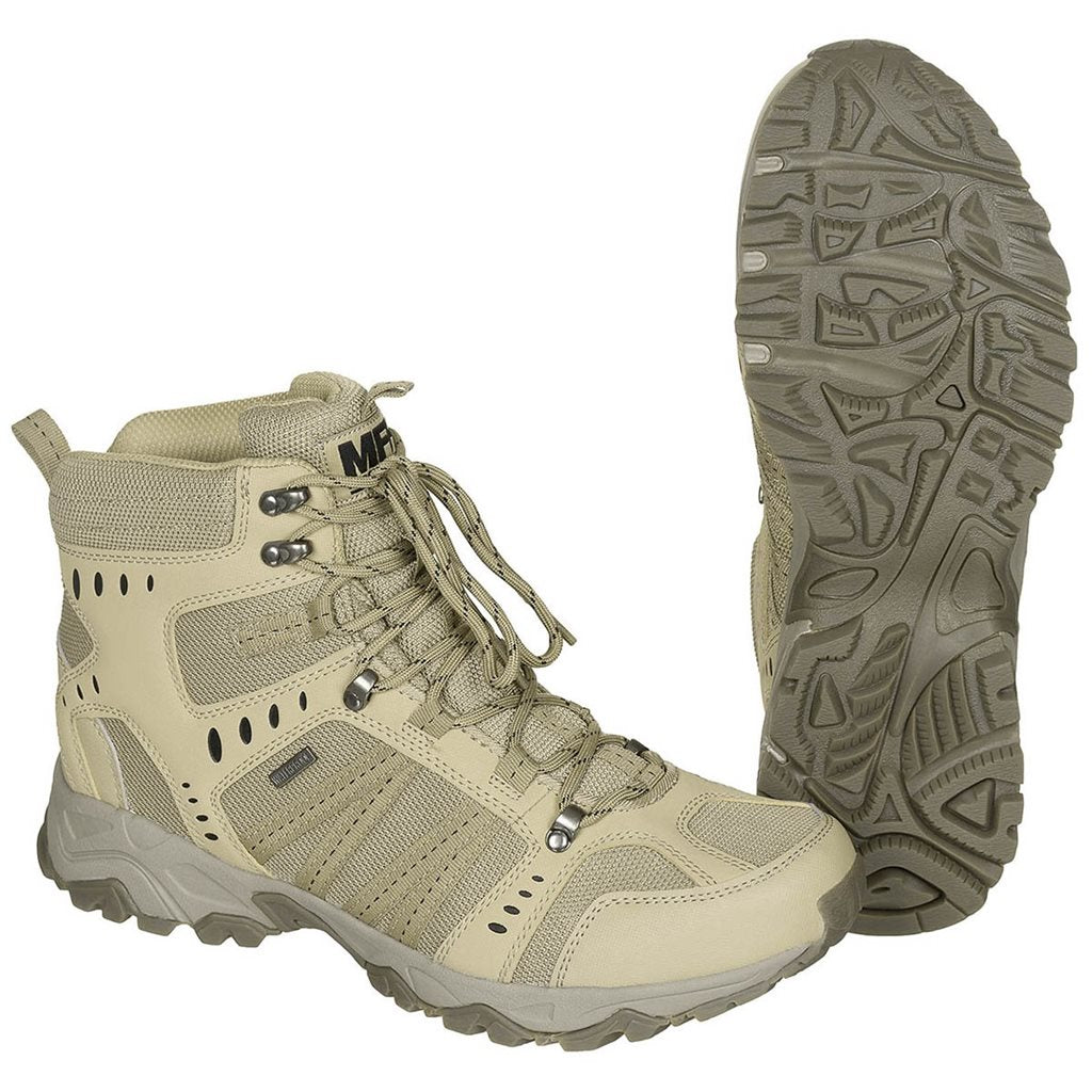 Botas tácticas COMBAT COYOTE TAN con membrana HBR y suela antideslizante