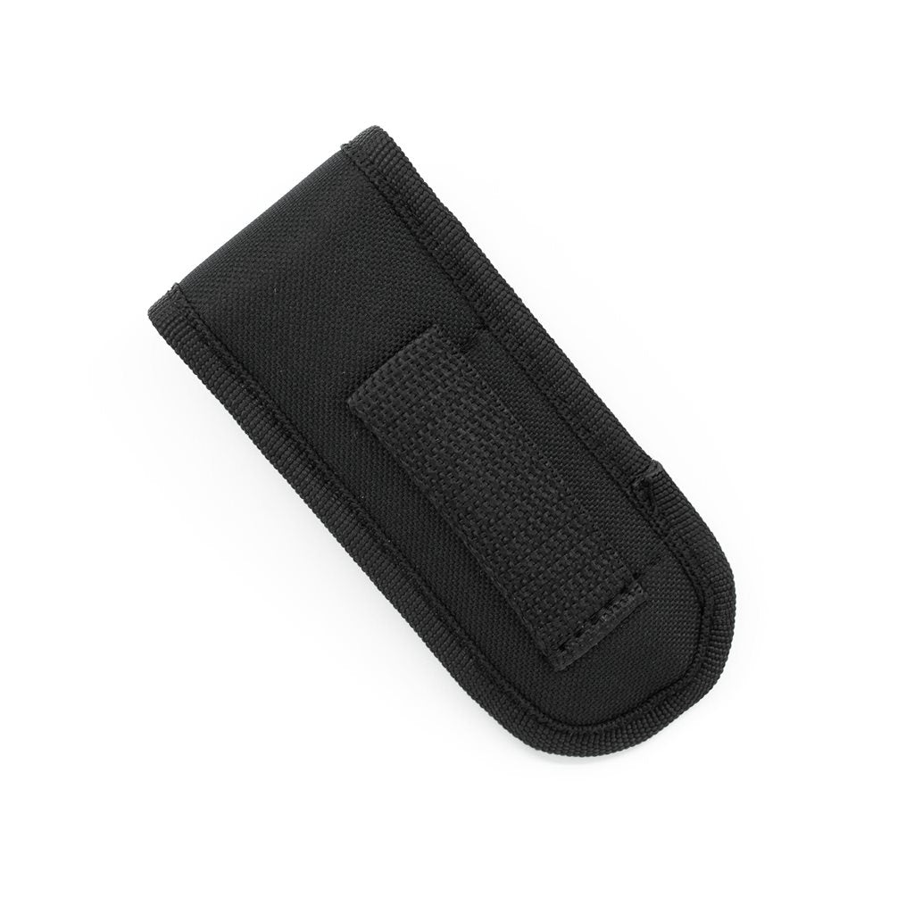 Cuchillo plegable SEG-2 FIREFIGHTER rojo con hoja combinada y funda de nylon